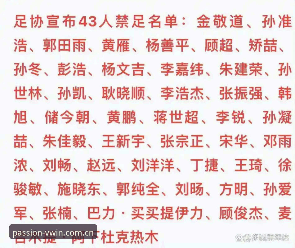 德赢体育下载苹果功能详解 中国足协最新禁足名单深度解析:德赢体育竞技平台的完整观赛指南